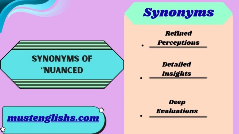 Synonyms of “Nuanced