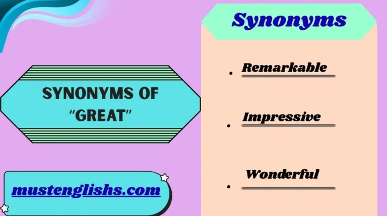 Synonyms of “Great”