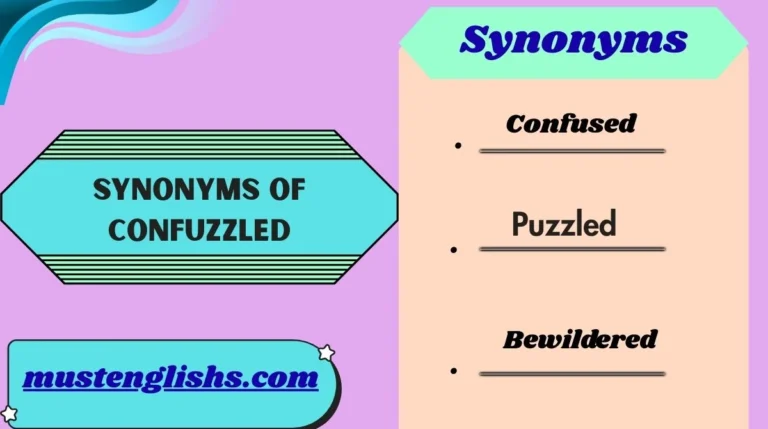 Synonyms of Confuzzled