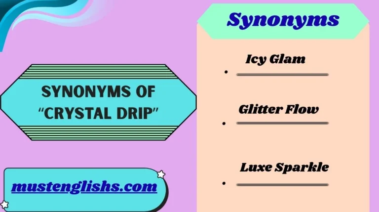 Synonyms of “Crystal Drip”