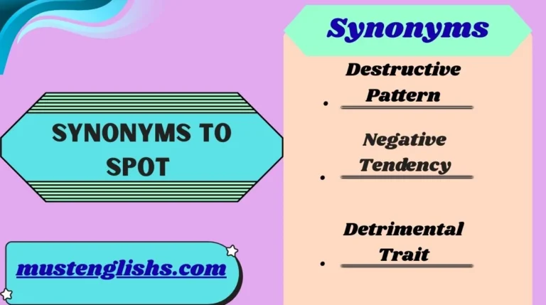 Synonyms to Spot