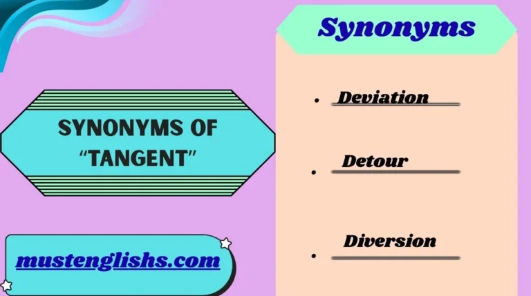 Synonyms of “Tangent”