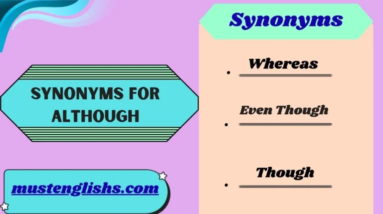 Synonyms for Although