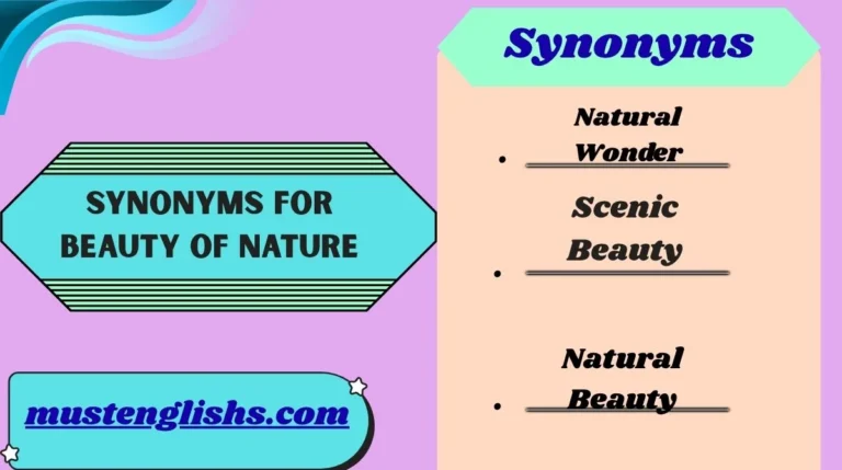Synonyms for Beauty of Nature